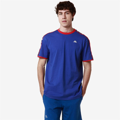 เสื้อยืด รุ่น 222 BANDA LILOGT  - GRAPHIK TAPE Red-Blue Royal-Grey