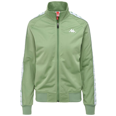 เสื้อแจ็กเกต รุ่น 222 BANDA WANNISTON SLIM - Fleece - Jacket - Woman - Green Dusty-White