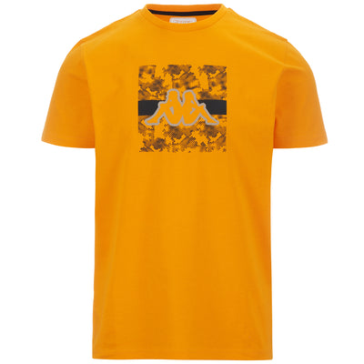 เสื้อยืด รุ่น LOGO GRAMI - T-ShirtsTop - T-Shirt - Man - Orange Marigold-Black